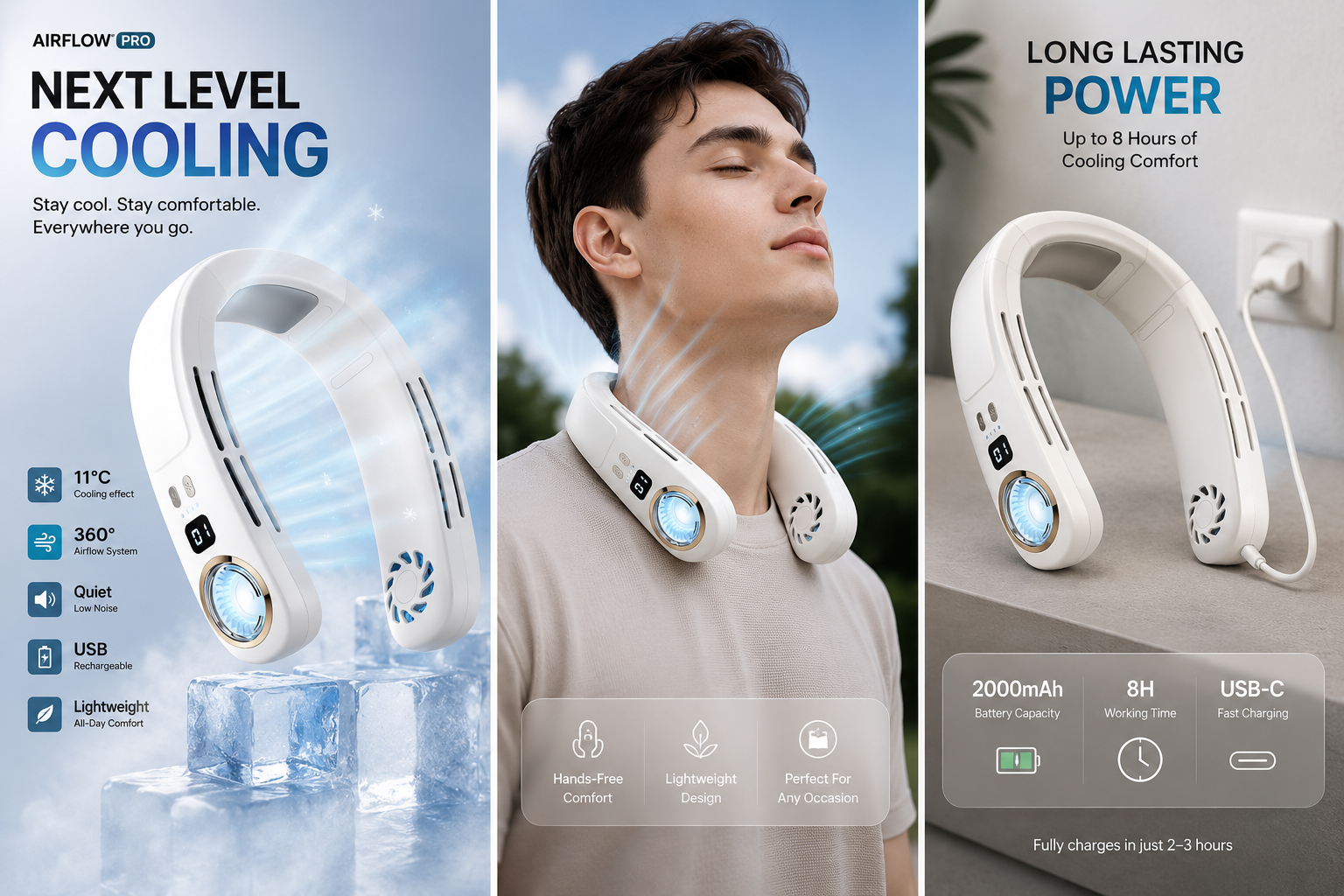 Airflow™ Pro USB Neck Fan