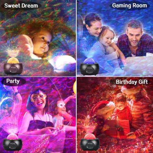 GalaxyGlow Star Projector – Bluetooth Speaker & Aurora Night Light
