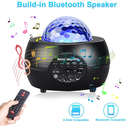 GalaxyGlow Star Projector – Bluetooth Speaker & Aurora Night Light